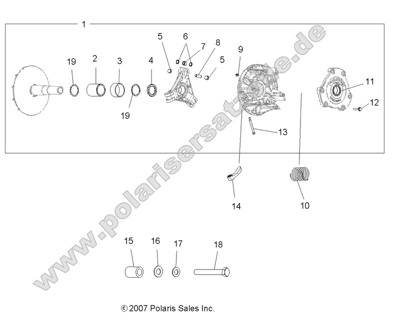 DRIVE TRAIN, PRIMARY CLUTCH