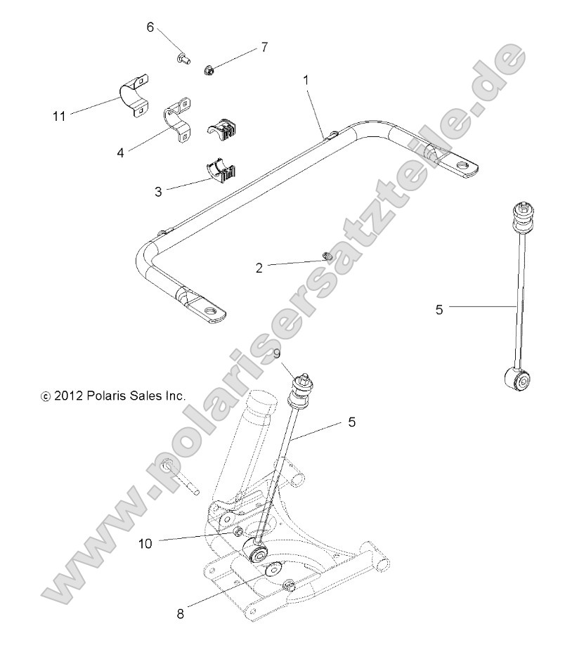 Suspension, Stabilizer Bar, Rear