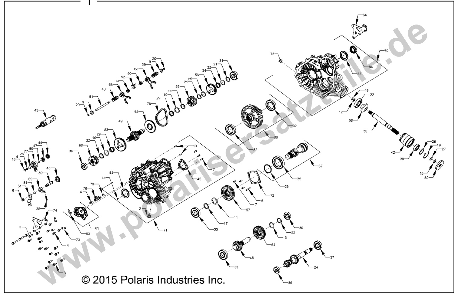 DRIVE TRAIN, MAIN GEARCASE INTERNALS