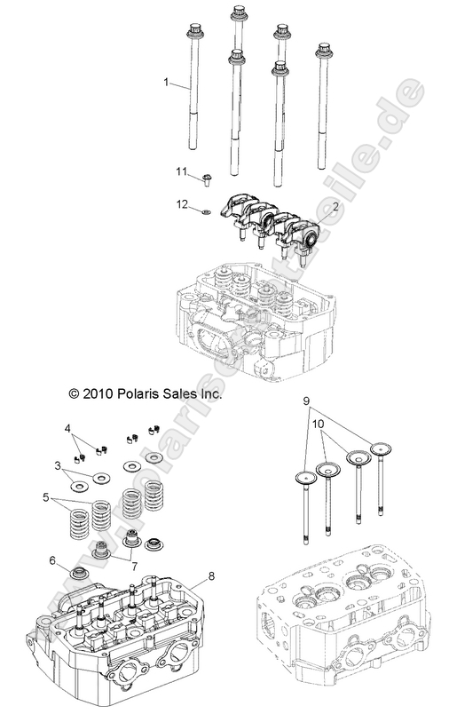 ENGINE, CYLINDER HEAD and VALVES