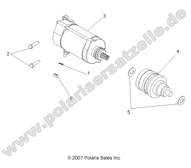 ENGINE, STARTING MOTOR