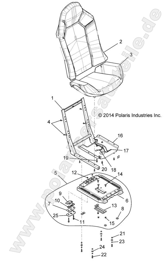 BODY, SEAT ASM. AND SLIDER