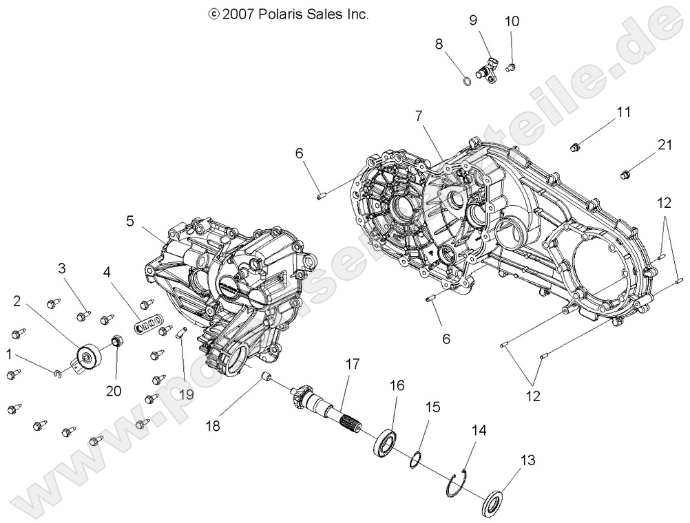 DRIVE TRAIN, MAIN GEARCASE