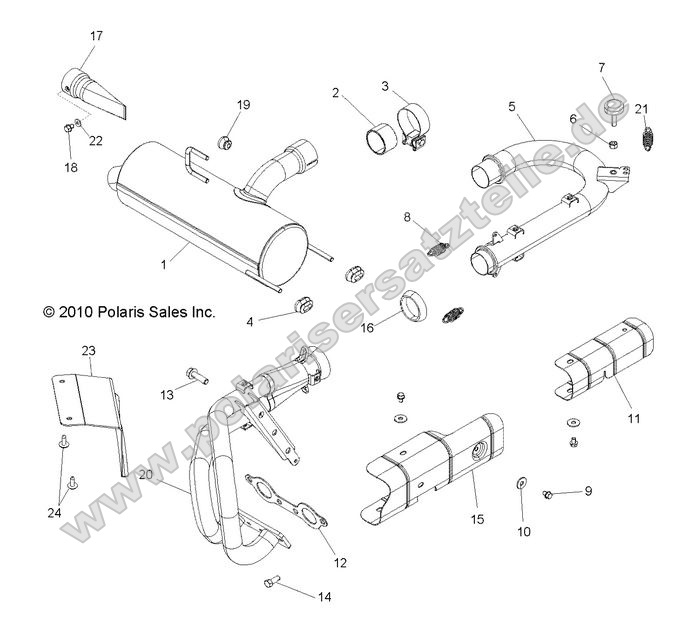 ENGINE, EXHAUST SYSTEM