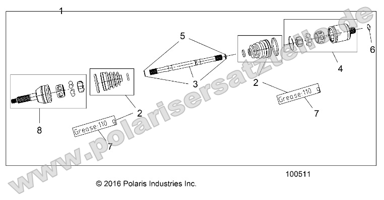Drive Train, Rear Half Shaft (from 4/26/16)