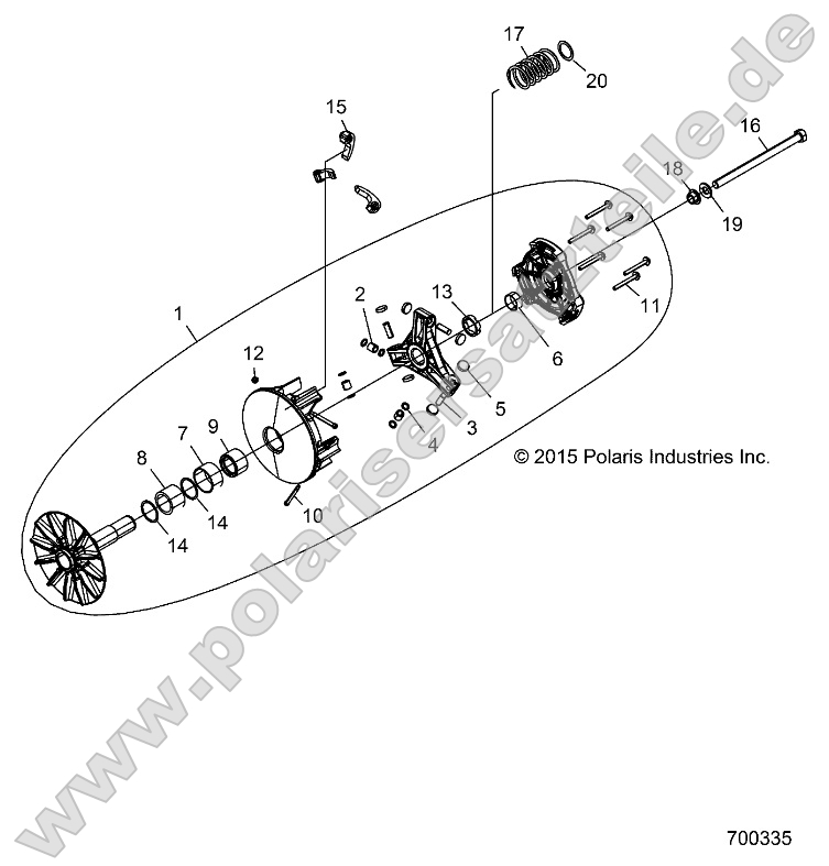 Drive Train, Primary Clutch