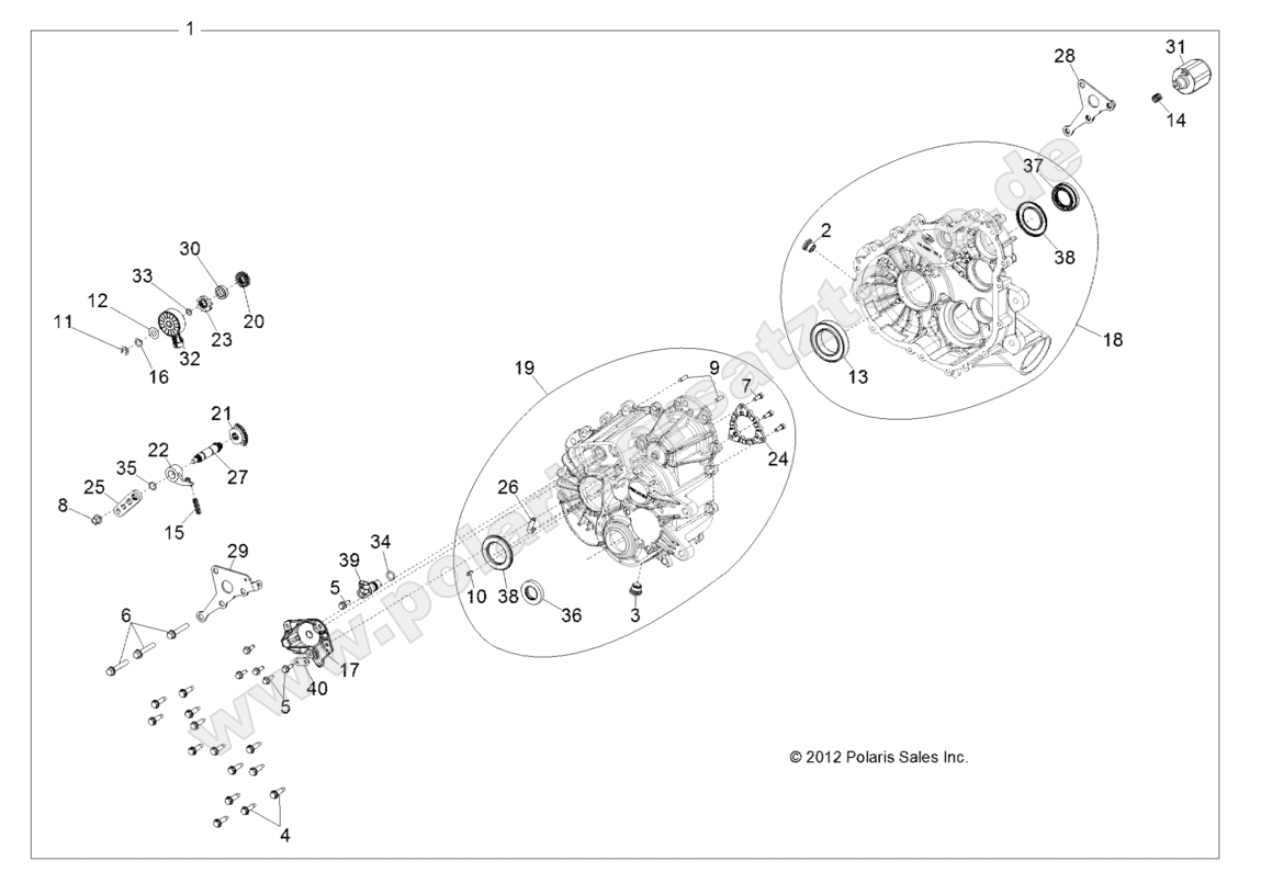 DRIVE TRAIN, MAIN GEARCASE