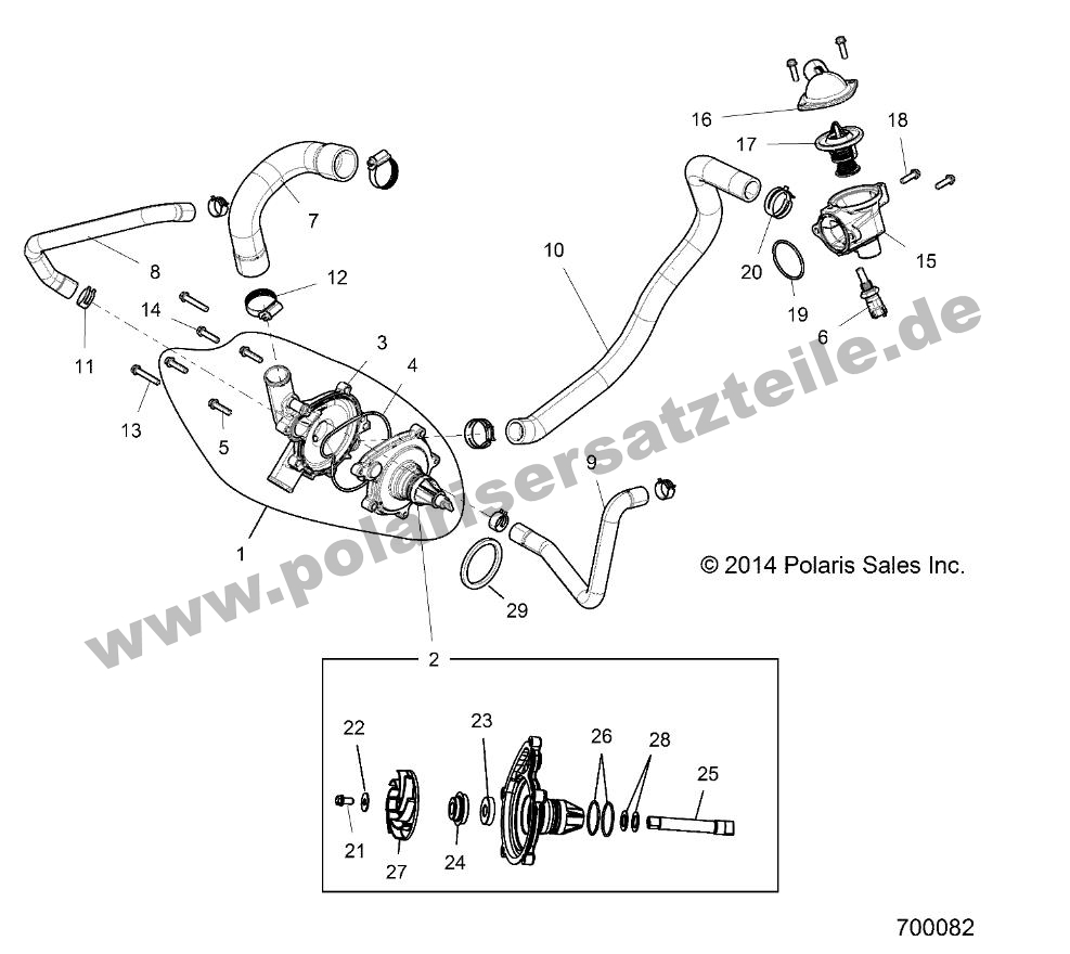 ENGINE, WATERPUMP AND BYPASS
