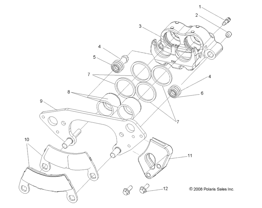 BRAKES, FRONT CALIPER