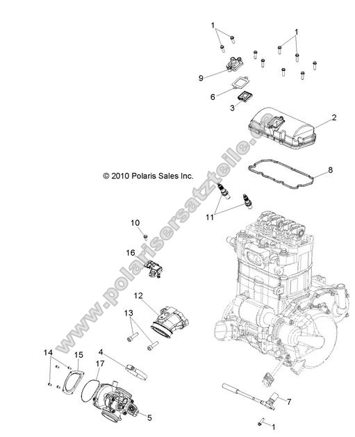 ENGINE, THROTTLE BODY and VALVE COVER