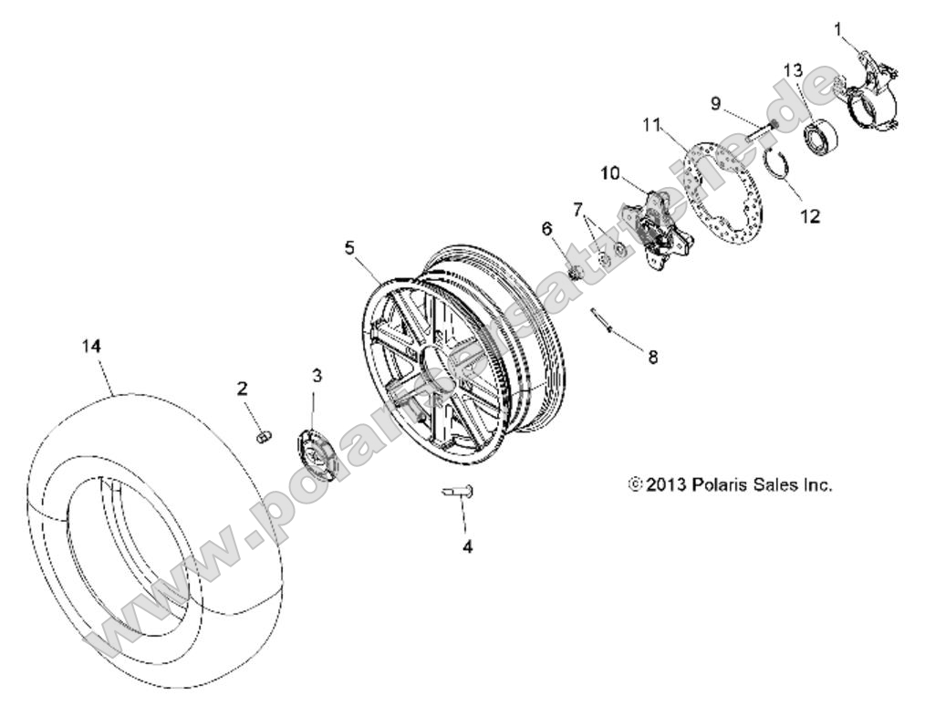 Wheels, Front and Hub