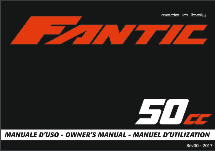 Fantic Benutzerhandbuch TL 50 Enduro / Motard 2017