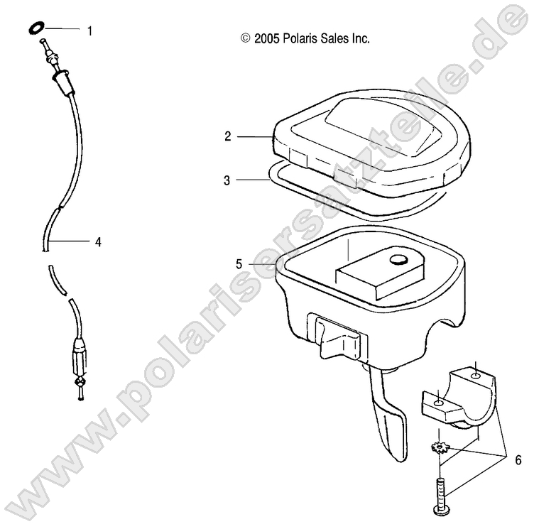 CONTROLS-THROTTLE ASM/CABLE