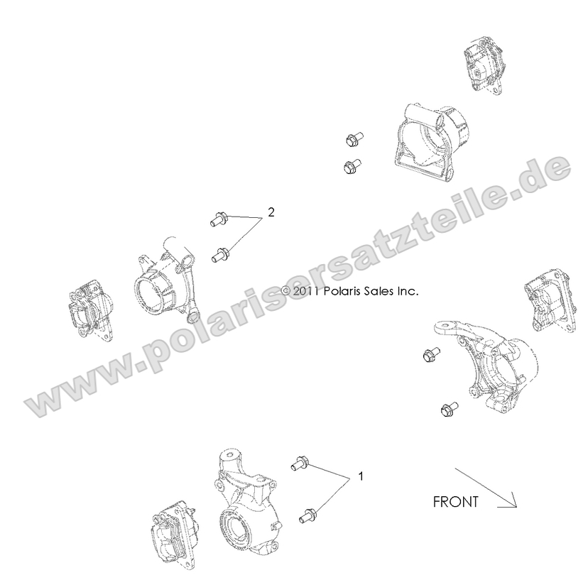 BRAKES, CALIPER MOUNTING