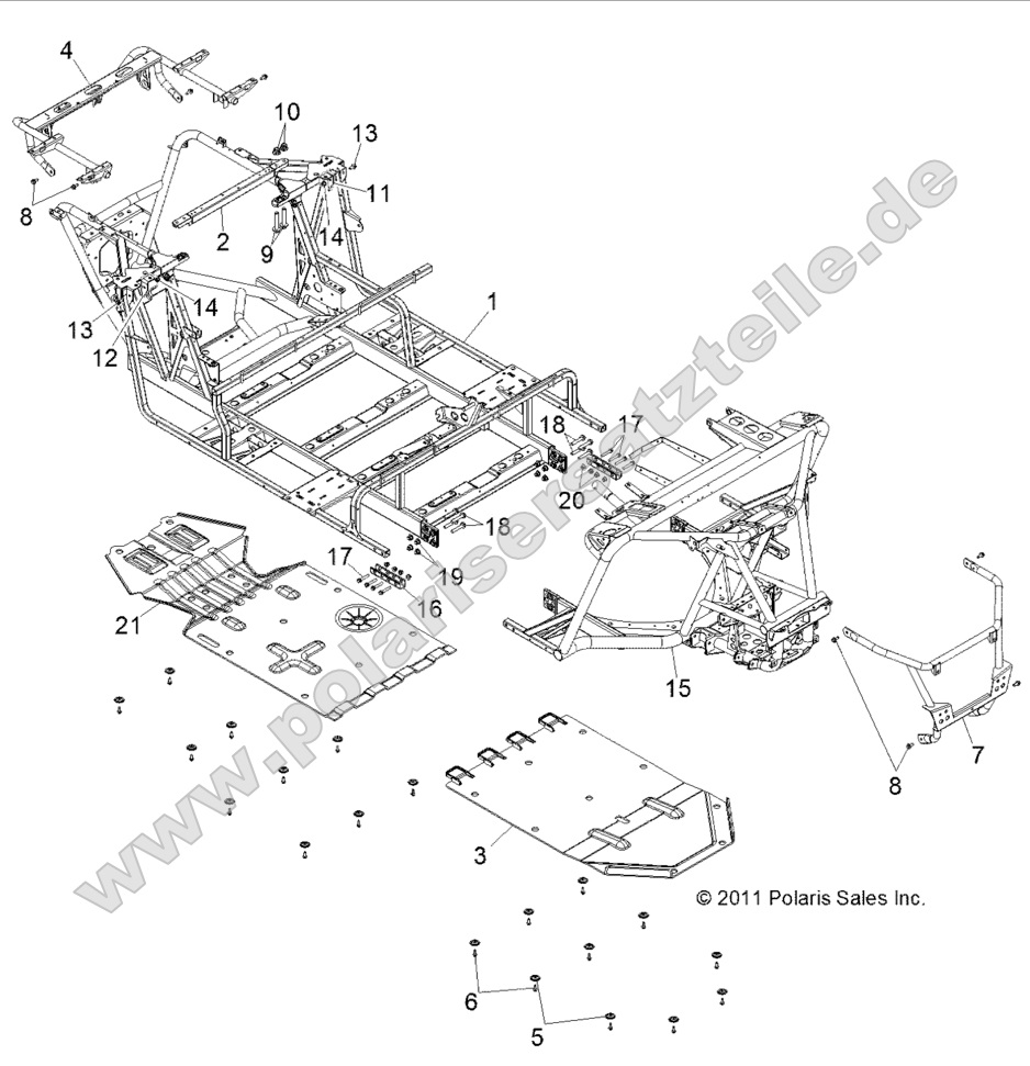 CHASSIS, MAIN FRAME and SKID PLATE