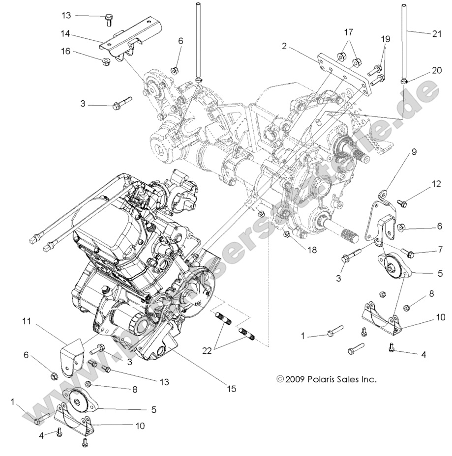 ENGINE, TRANSMISSION MOUNTING