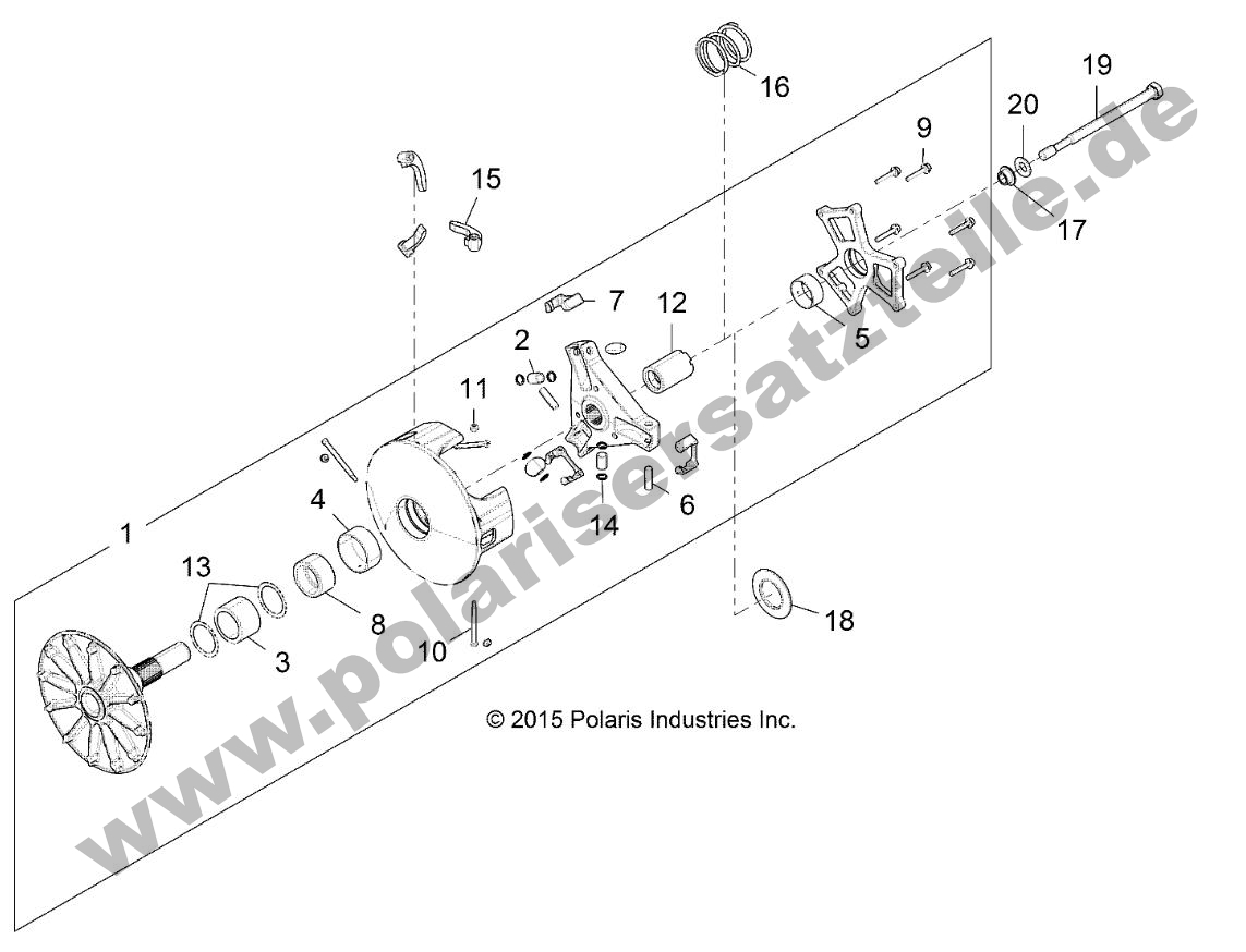 DRIVE TRAIN, PRIMARY CLUTCH