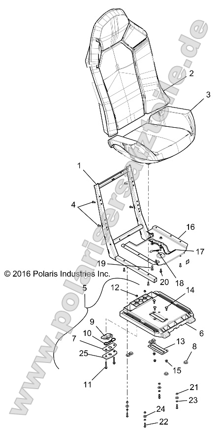 Body, Seat Asm. and Slider