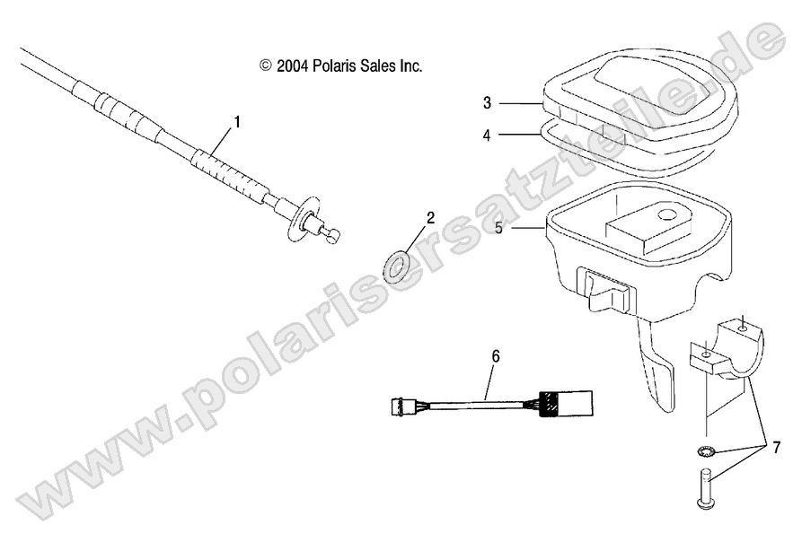 CONTROLS-THROTTLE ASM/CABLE