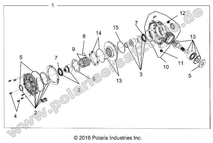 Drive Train, Front Gearcase (if built after 11/1/16)
