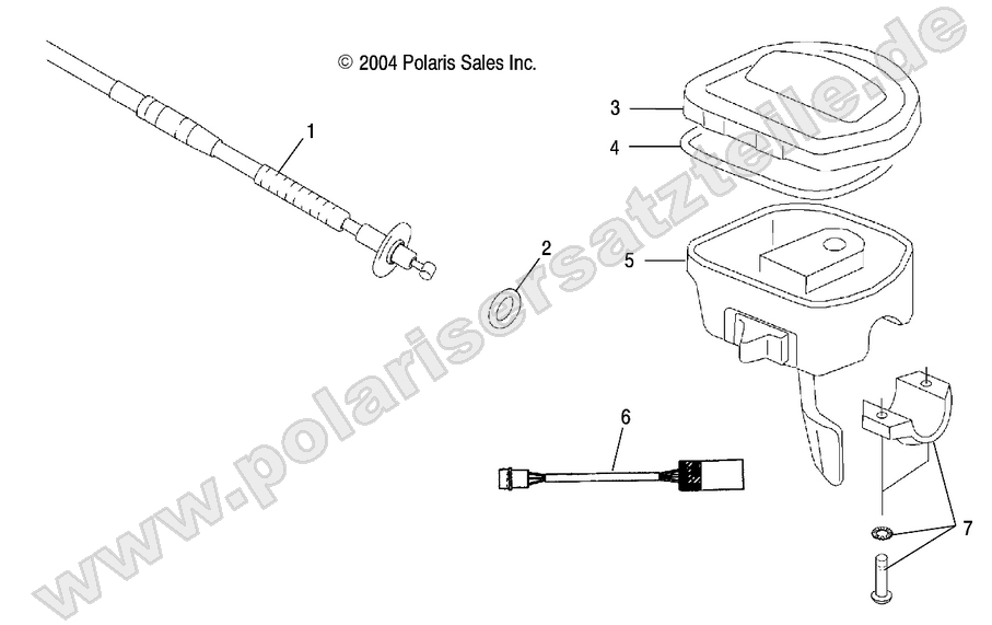 CONTROLS - THROTTLE ASM./CABLE