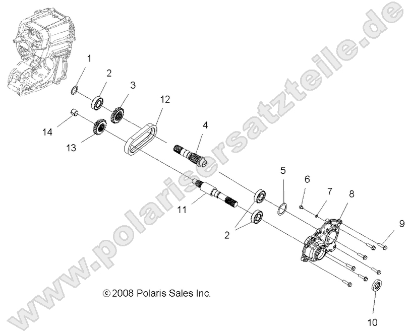 TRANSMISSION, OUTPUT SHAFT