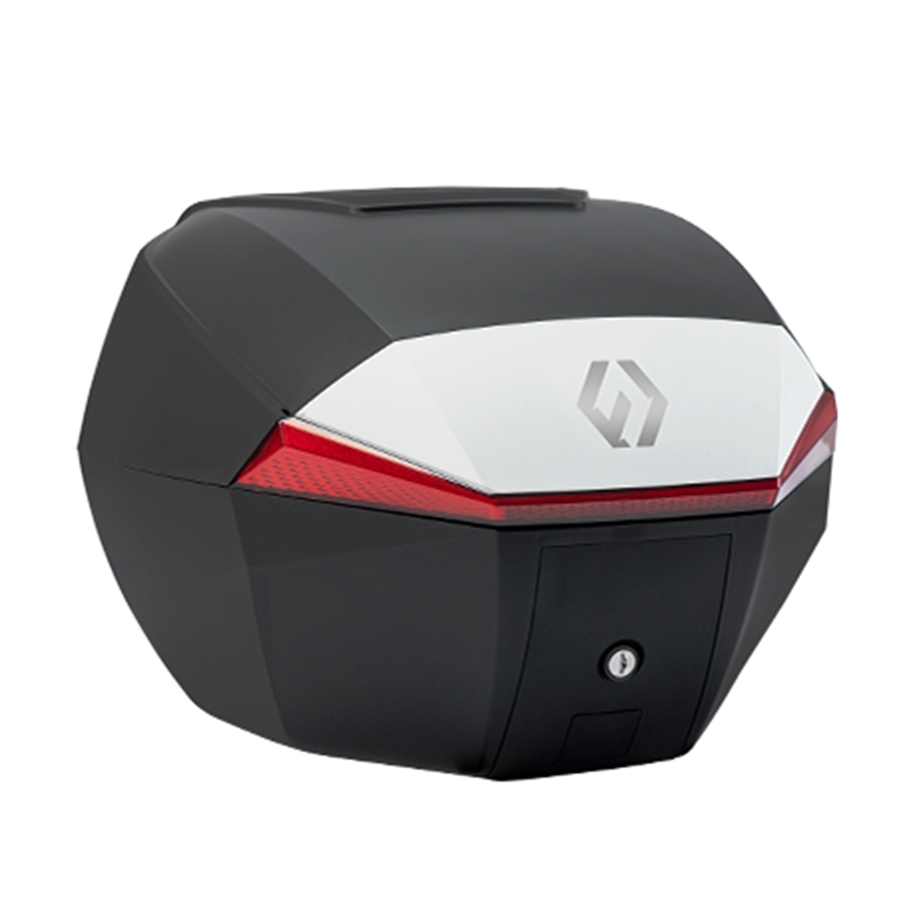 Furchtlos_SHIELD_S_Basic_Topcase___35_Liter___weiss_rot___inkl_Montagekit___FU02TCXX000S25EX___100003 Furchtlos SHIELD S Basic Topcase - 35 Liter - weiß/rot - inkl. Montagekit