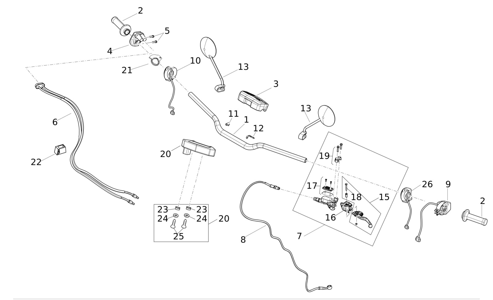 15 Lenker/Bedienelement