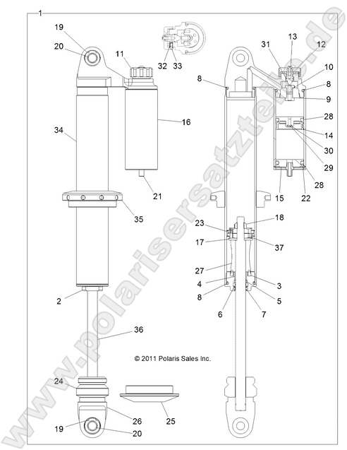SUSPENSION, FRONT SHOCK (7043777)
