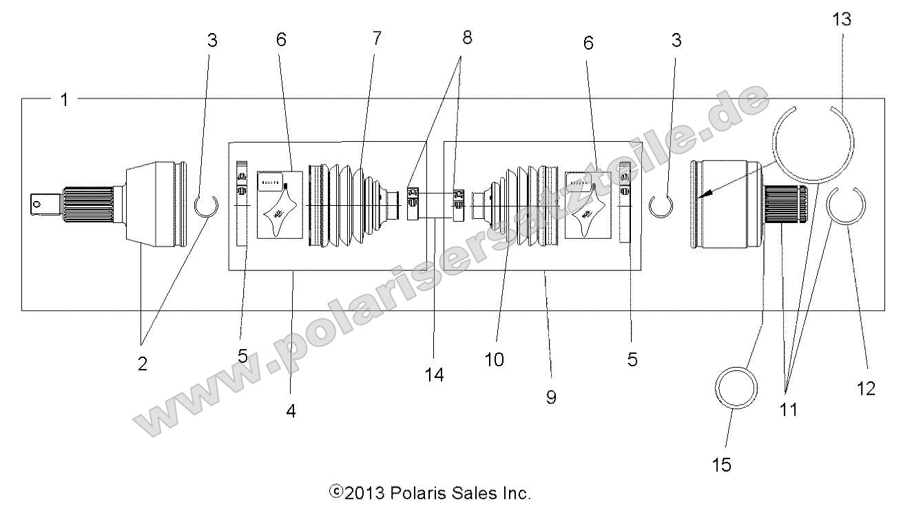 Drive Train, Drive Shaft, Rear