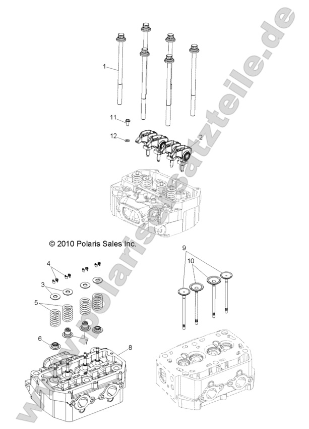ENGINE, CYLINDER HEAD and VALVES