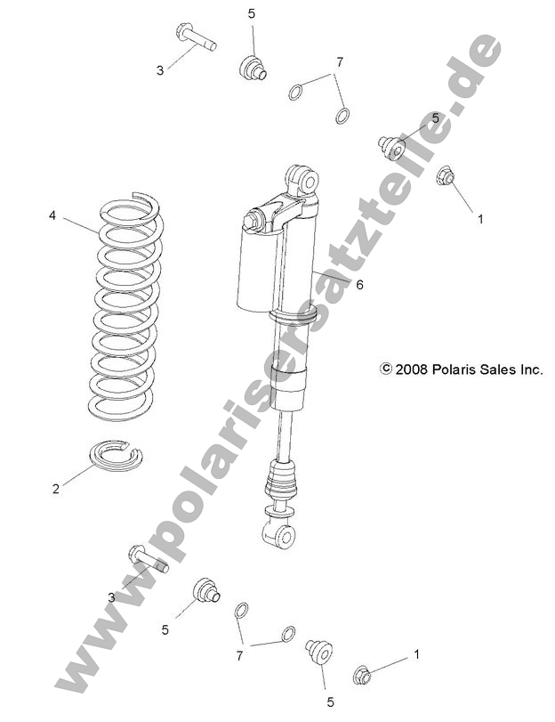 SUSPENSION, REAR SHOCK MOUNTING