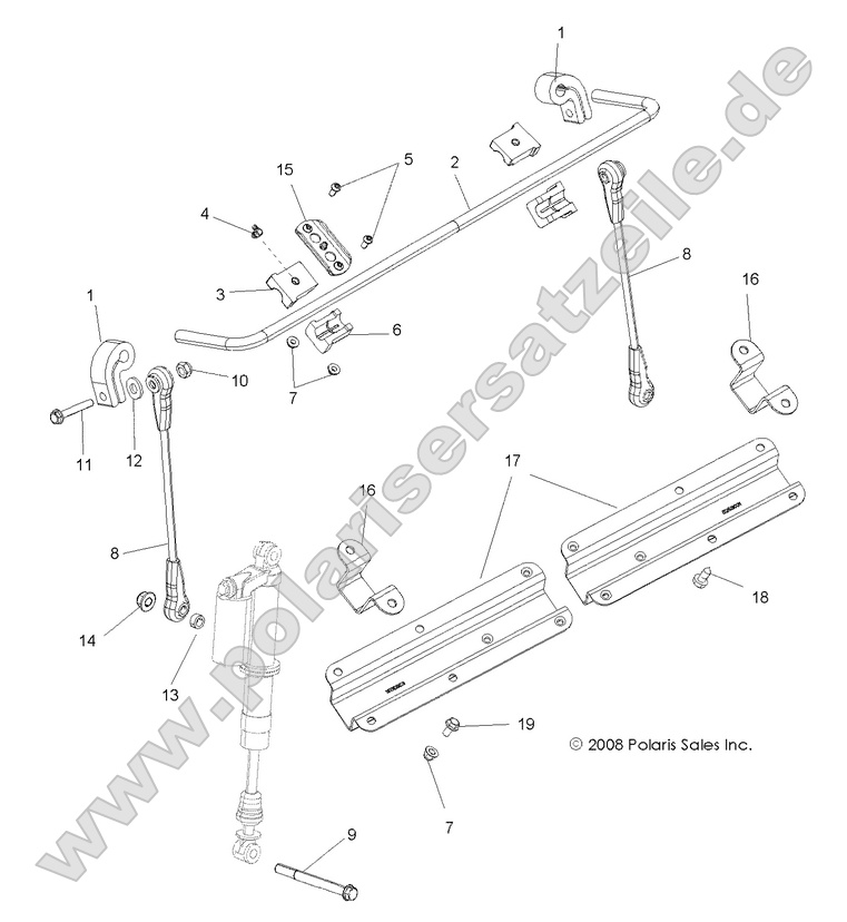 SUSPENSION, STABILIZER BAR, FRONT