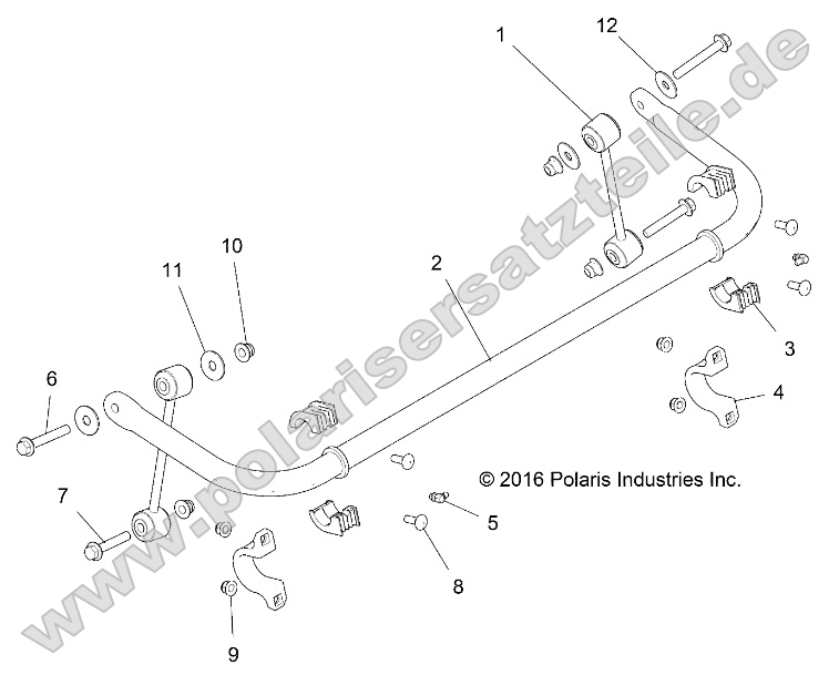 Suspension, Stabilizer Bar, Rear