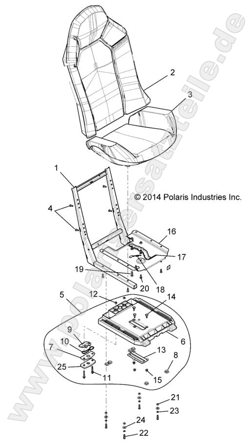 BODY, SEAT ASM. AND SLIDER