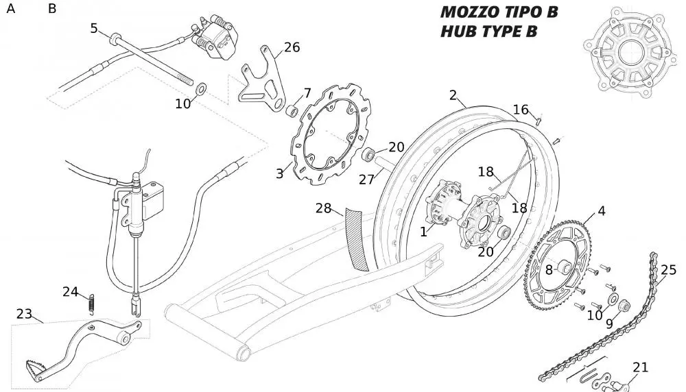 52595_78 Hinterrad Typ B - 2018