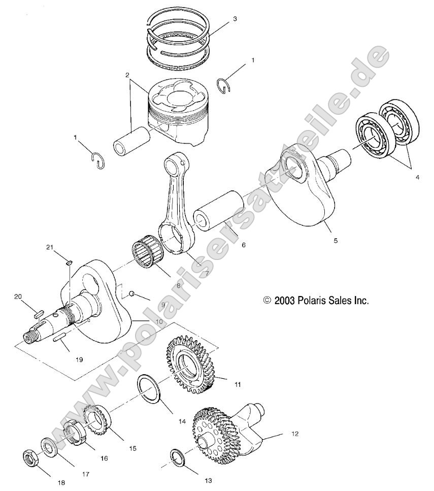 Crankshaft and Piston