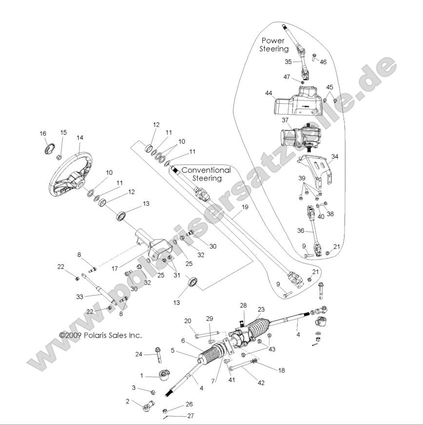 STEERING, STEERING ASM.