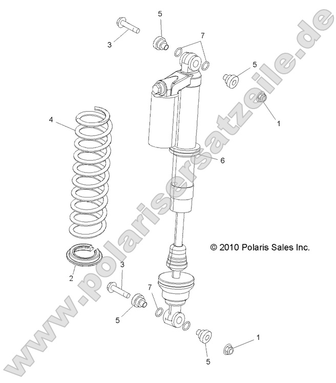SUSPENSION, REAR SHOCK MOUNTING