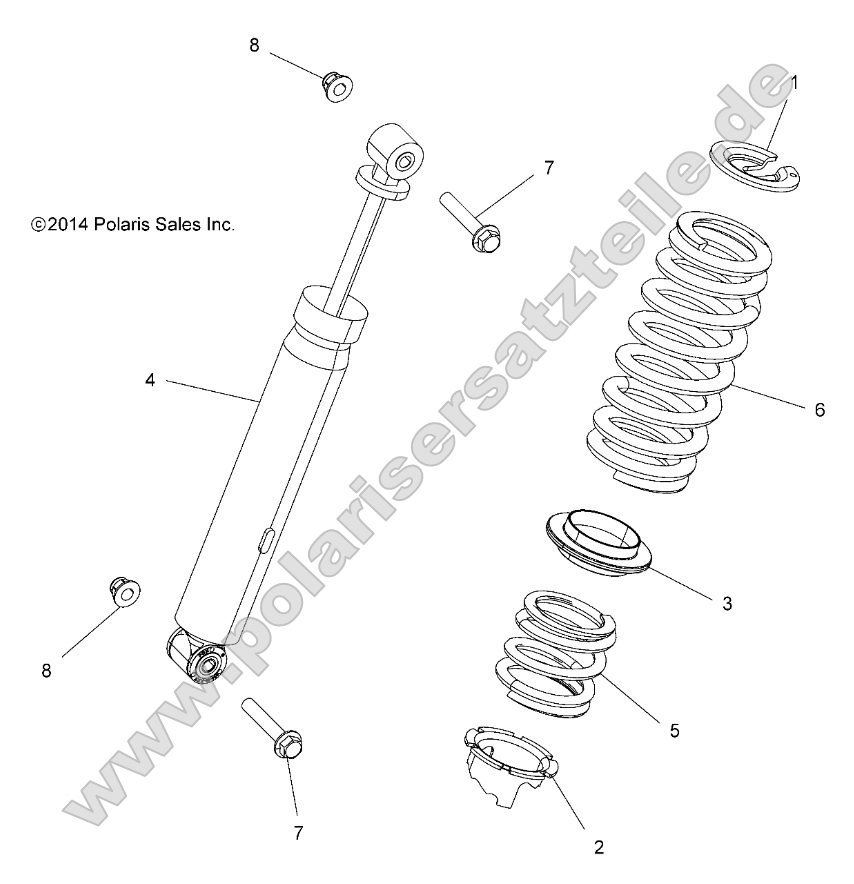 Suspension, Rear Shock (49RGRSHOCKRR7044132)