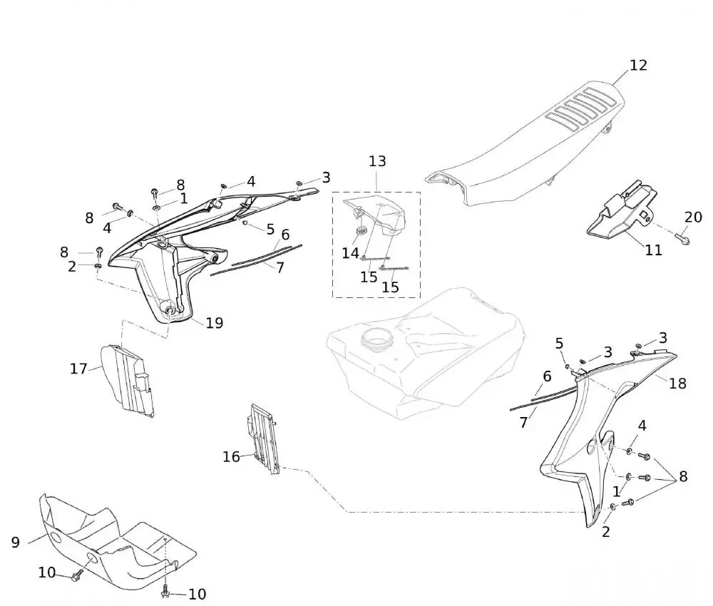 53072_39 Kraftstofftank / Sitz