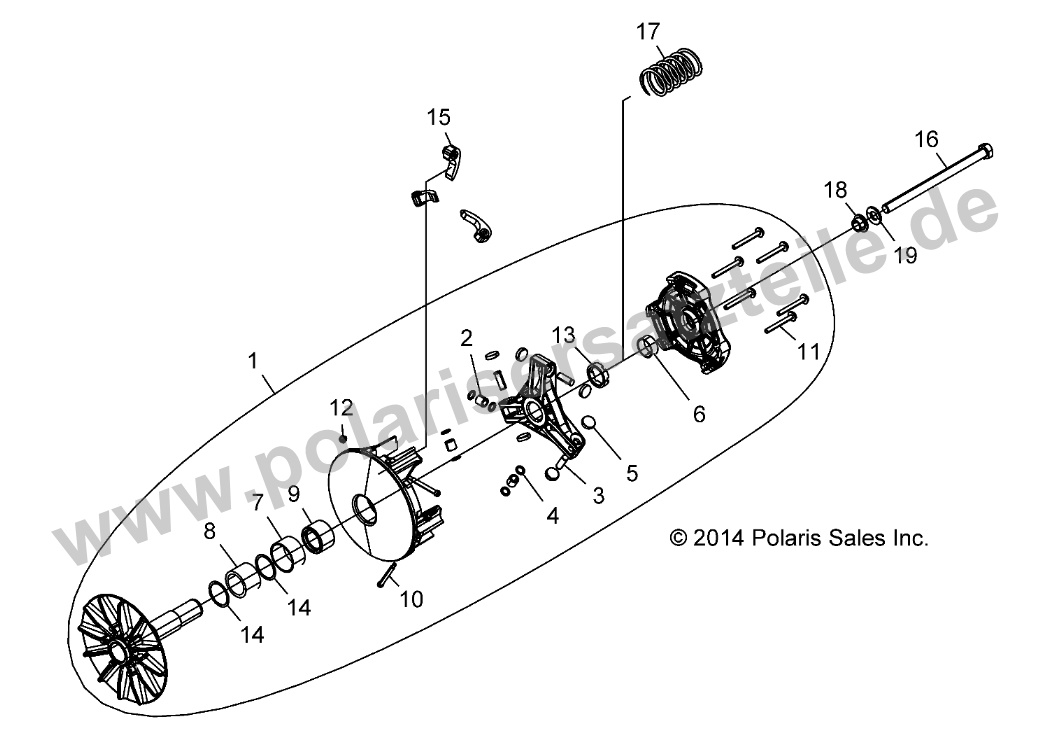 DRIVE TRAIN, PRIMARY CLUTCH