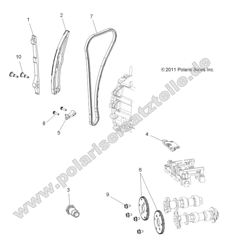 ENGINE, CAM CHAIN and SPROCKET
