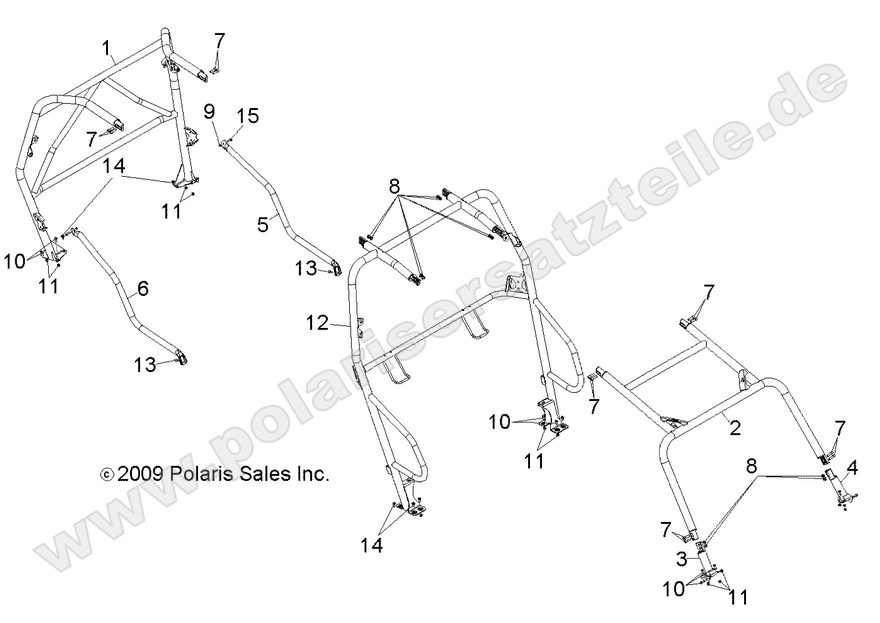 chassis cab frame and side bars