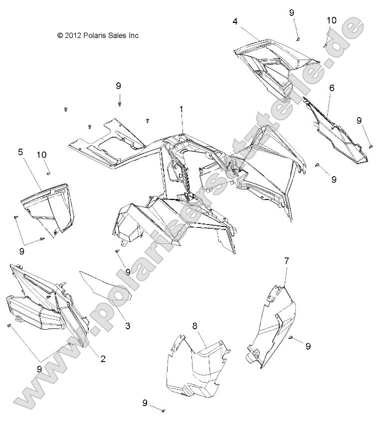 Body, Front Cab and Side Panels