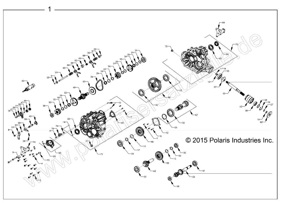 DRIVE TRAIN, MAIN GEARCASE INTERNALS