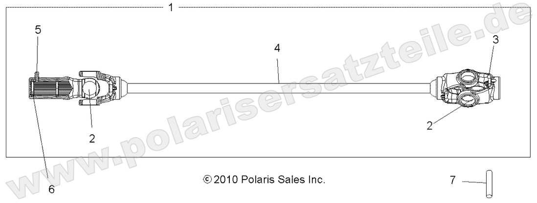 DRIVE TRAIN, FRONT PROP SHAFT