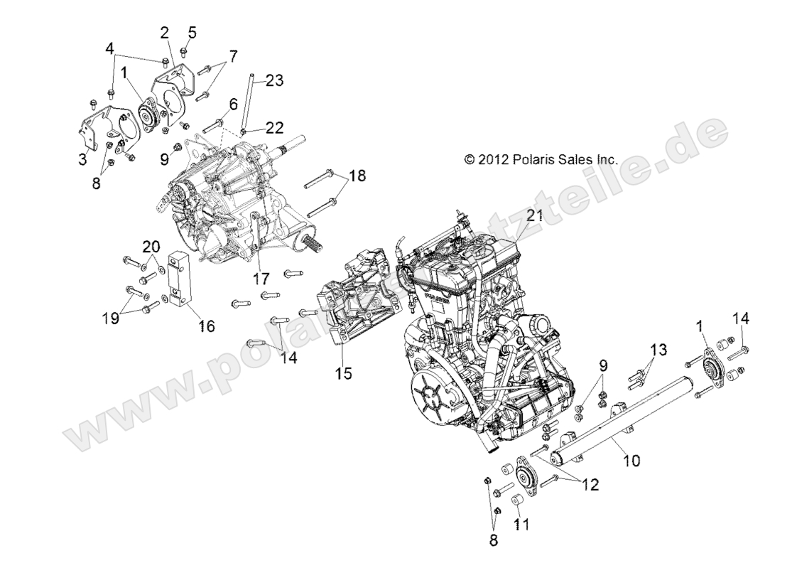 ENGINE, TRANSMISSION MOUNTING