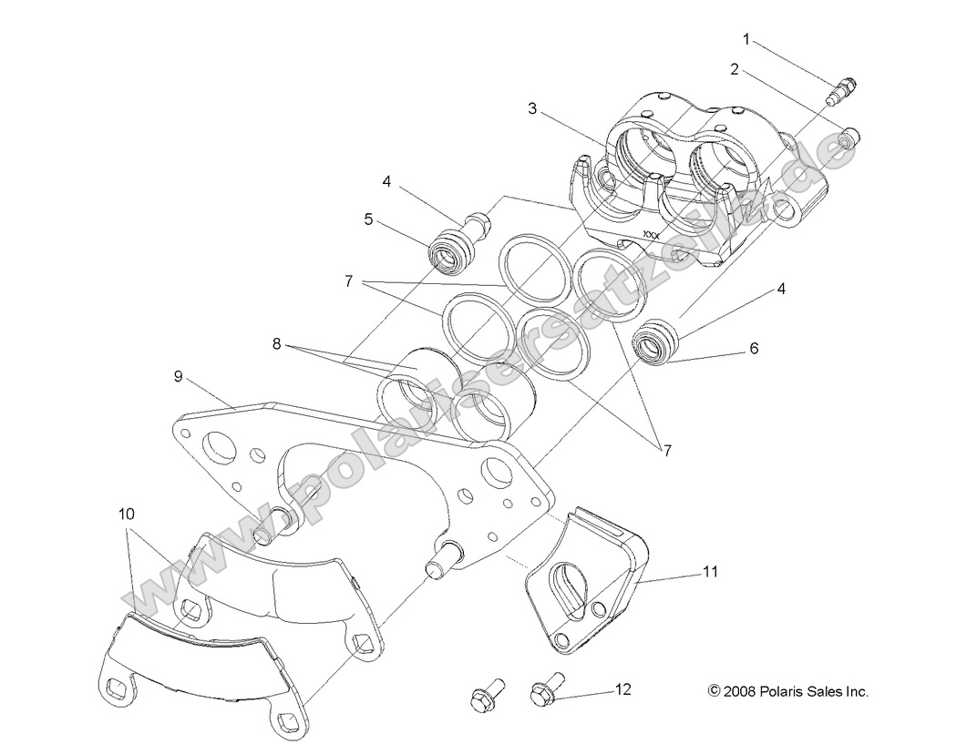 BRAKES, FRONT CALIPER