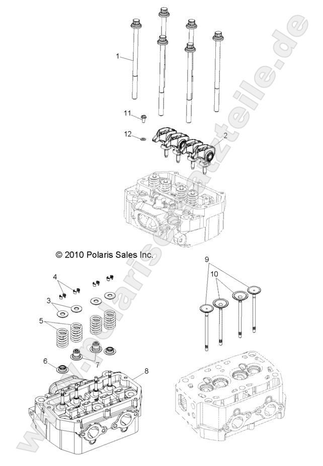 ENGINE, CYLINDER HEAD and VALVES